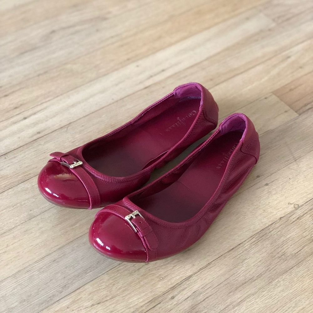 Cole Haan Red Nike Air Ballet Flats